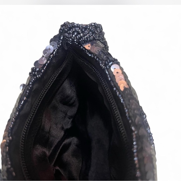 Elegant navy Sequin mini clutch - Picture 3 of 3